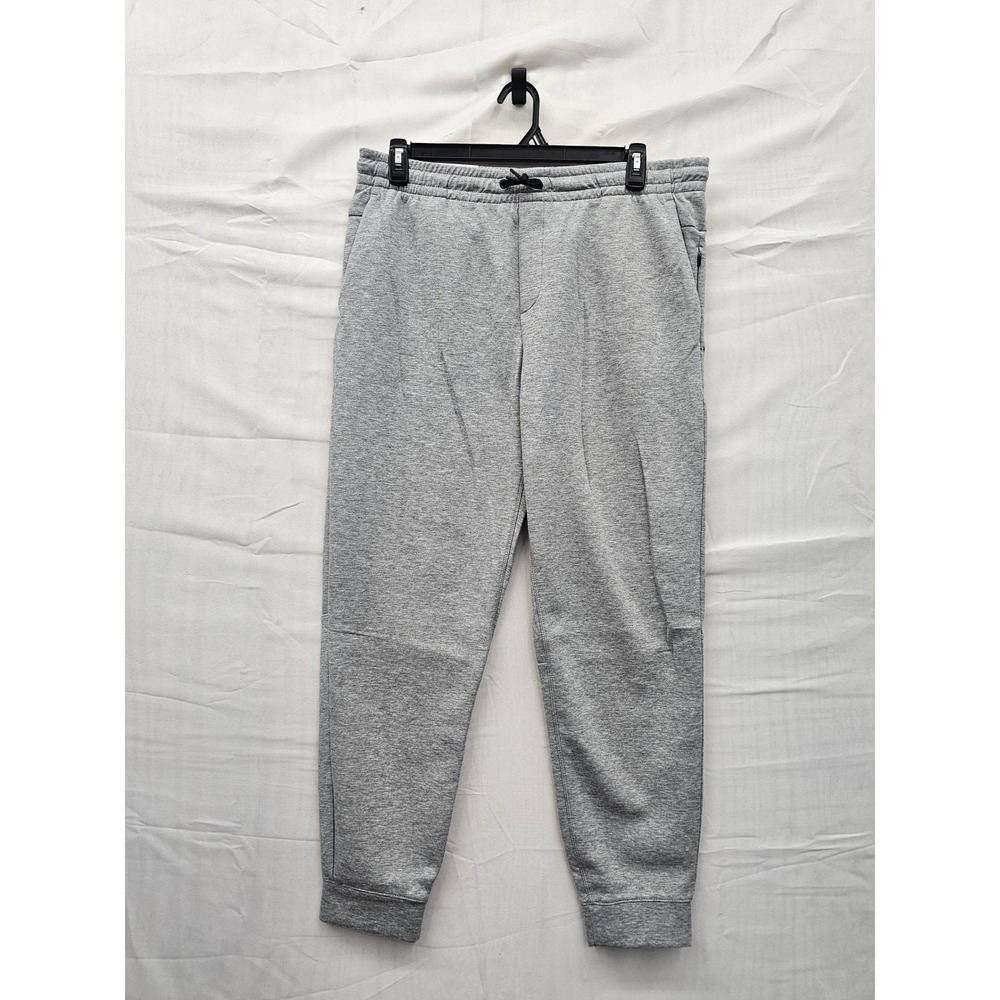 Member's Mark Mens Athletic‎ Joggers Grey Poly Blend Workout Size Large